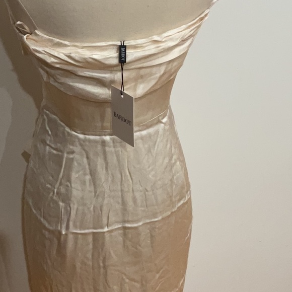 Bardot Elio Corset Dress in Gold & Ivory, Size: 6 - Picture 9 of 9